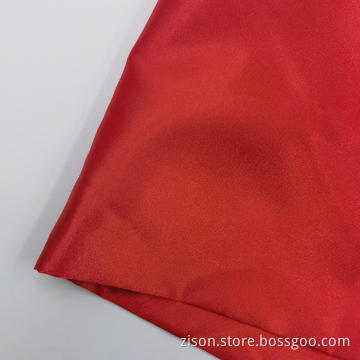 Girls Polyester Plain Orange Spandex Satin Dress Fabrics